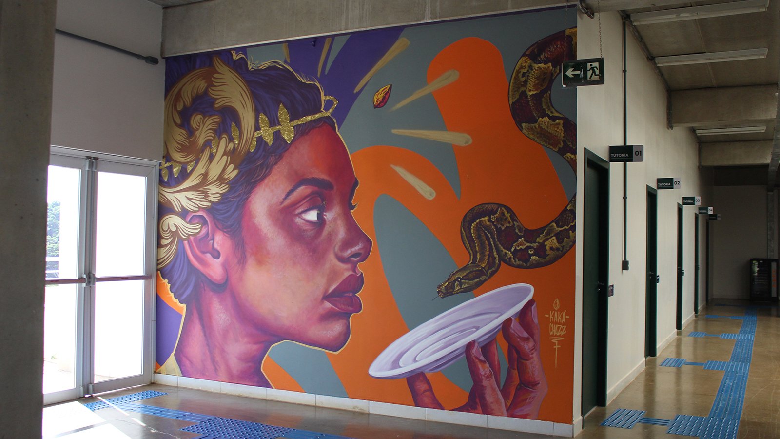 Pintura da Hígia. Deusa grega da saúde